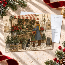 Mercado de Flores Navideñas Vintage en Pueblo Neva