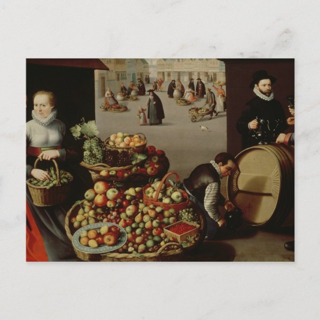 Postal Mercado de frutas (Anverso)