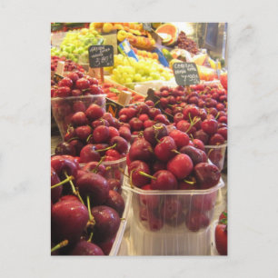 Postal Mercado de La Boquería, Barcelona, España