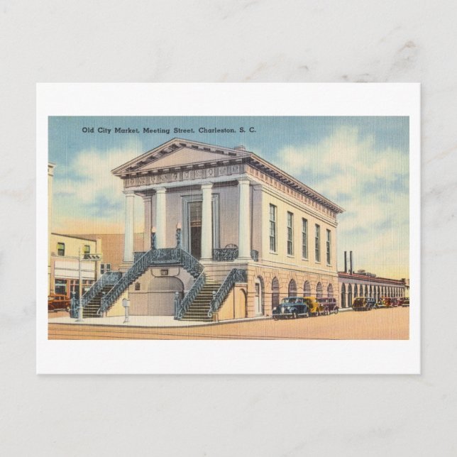 Postal Mercado de la Ciudad Vieja en Charleston, Carolina