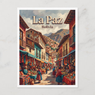 Postal Mercado de las Brujas La Paz Bolivia