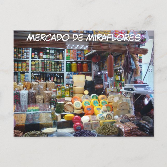 Postal Mercado de Miraflores (Anverso)