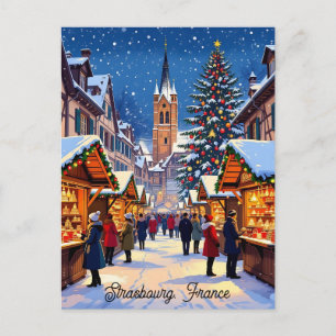 Postal Mercado de Navidad de Estrasburgo, Francia