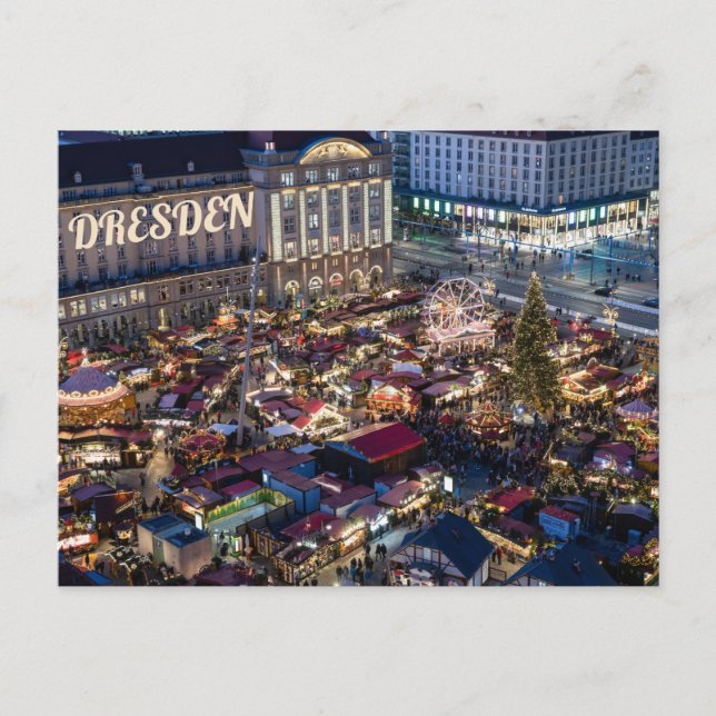 Postal Mercado de Navidades de Dresden (Anverso)
