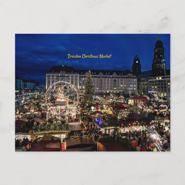 Postal Mercado de Navidades de Dresden (Anverso)