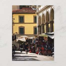 Postal Mercado de San Lorenzo en Florencia, Italia