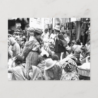 Postal Mercado de Sololá Foto cosecha en Guatemala