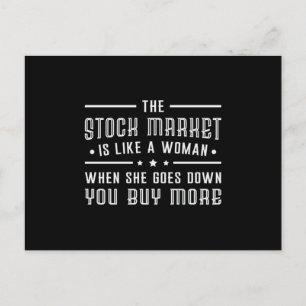 Postal Mercado De Valores Es Como Una Mujer Comerciante