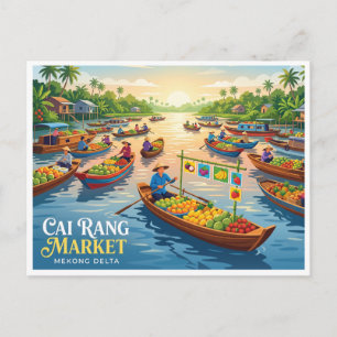 Postal Mercado Flotante Cai Rang Can Tho Vietnam
