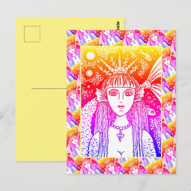 POSTAL MERCADO GÓTICO, FANTASÍA DEL MAR NEGRO WHIMSY (Anverso / Reverso)