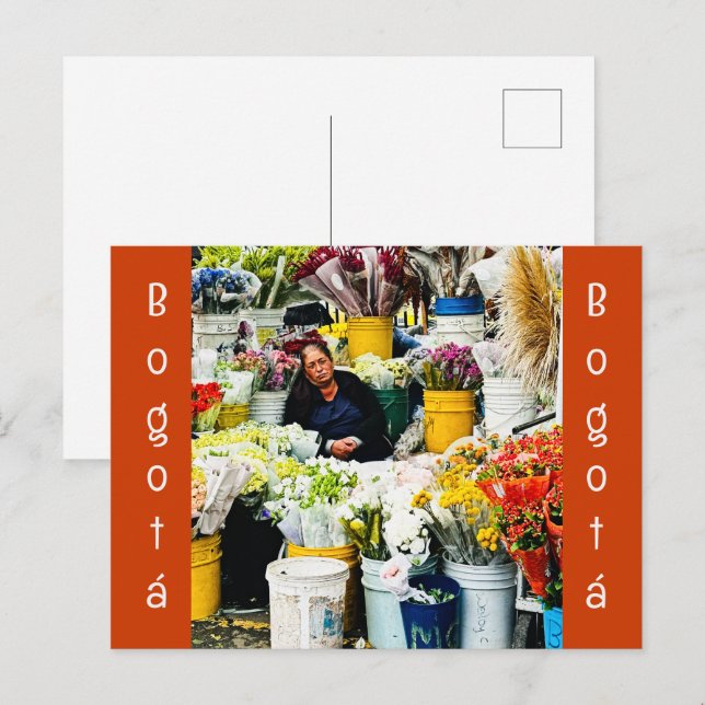 Postal Mercado Paloquemao Bogotá (Anverso / Reverso)