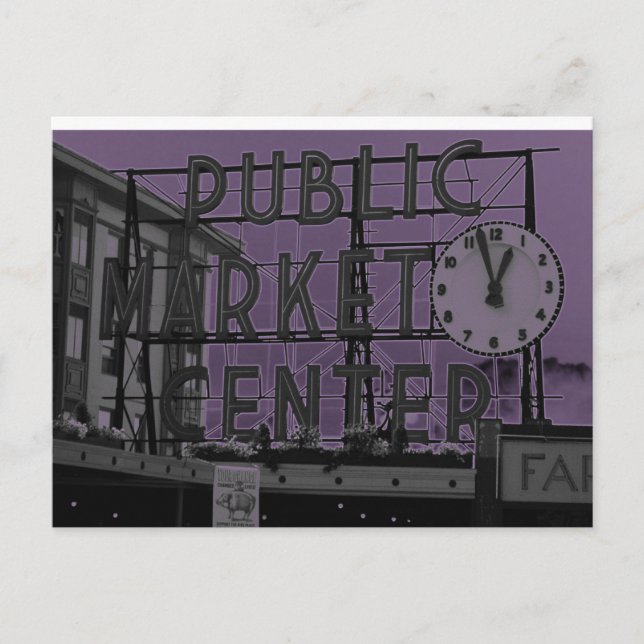 Postal Mercado Pike Place (Anverso)