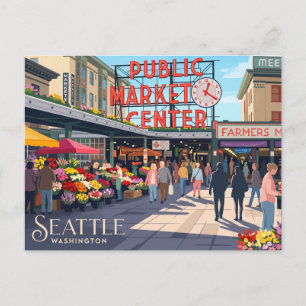 Postal Mercado Pike Place EE. UU.