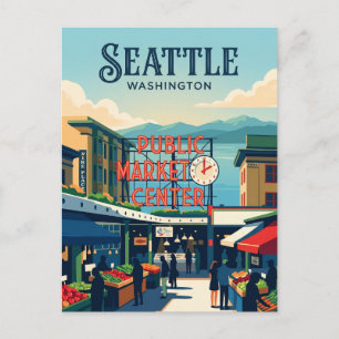 Postal Mercado Pike Place Washington