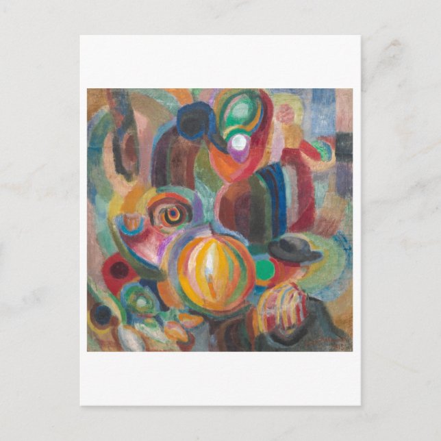 Postal Mercado portugués | Sonia Delaunay-Terk | (Anverso)