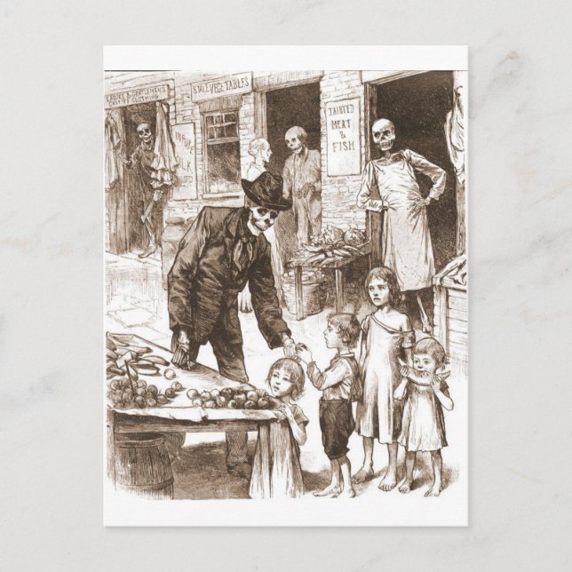 Postal Mercado Skeleton (Anverso)