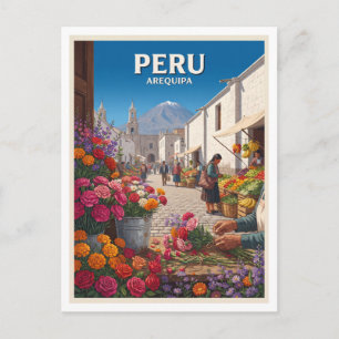 Postal Mercado Tradicional de Flores y Productos, Perú