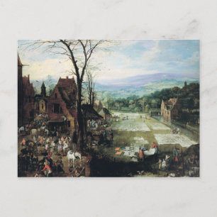 Postal Mercado y terreno blanqueador, 1620-22