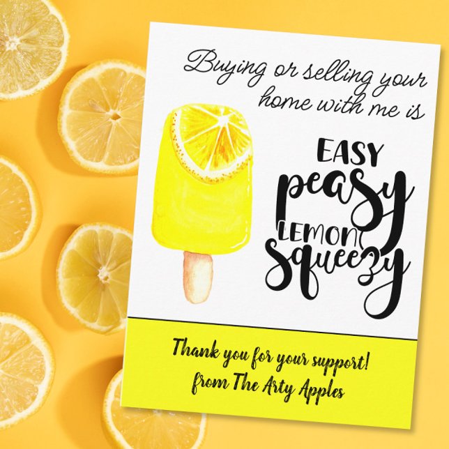 Postal Mercadotecnia Inmobiliaria Easy Peasy Lemon (Subido por el creador)