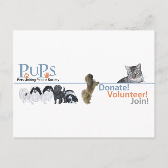 Postal Mercancía del logotipo de PUPs (Anverso)