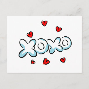 Postal Mercancías de abrazos y besos