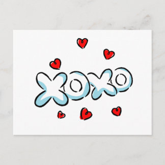 Postal Mercancías de abrazos y besos