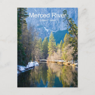 Postal Merced River Enero Productos Yosemite de Californi