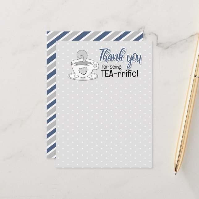 Postal Merch por una cafetería de té (Anverso/Reverso In Situ)