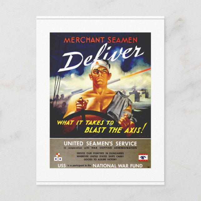 Postal Merchant Seamen (Anverso)