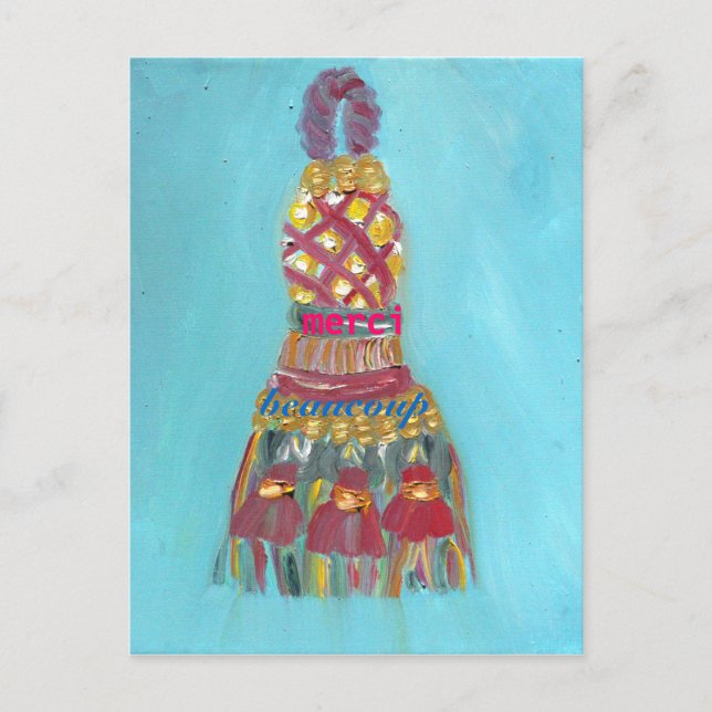 Postal merci beaucoup (Anverso)