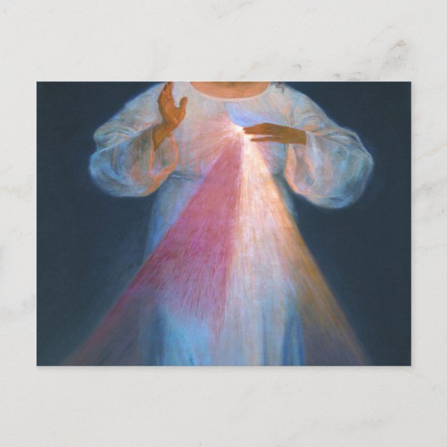 Postal Mercy Divina Original De Kazimirowski (Anverso)