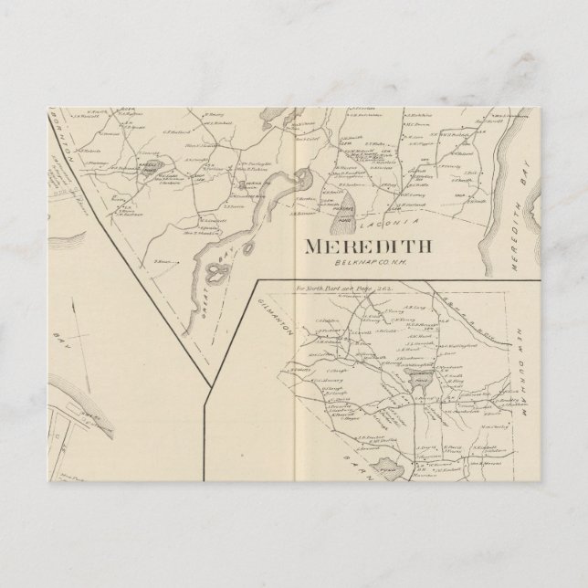 Postal Meredith, Aldea Meredith (Anverso)