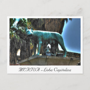 Postal MERIDA - Loba Capitolina