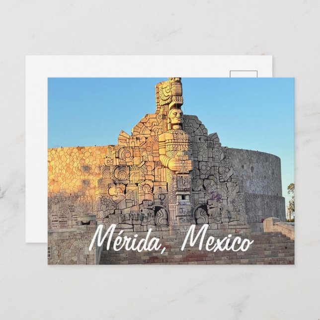 Postal Mérida, México - Postcard estándar (Anverso / Reverso)