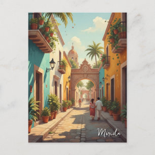 Postal Merida Mexico Viaje
