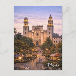 Postal Mérida México Viajes