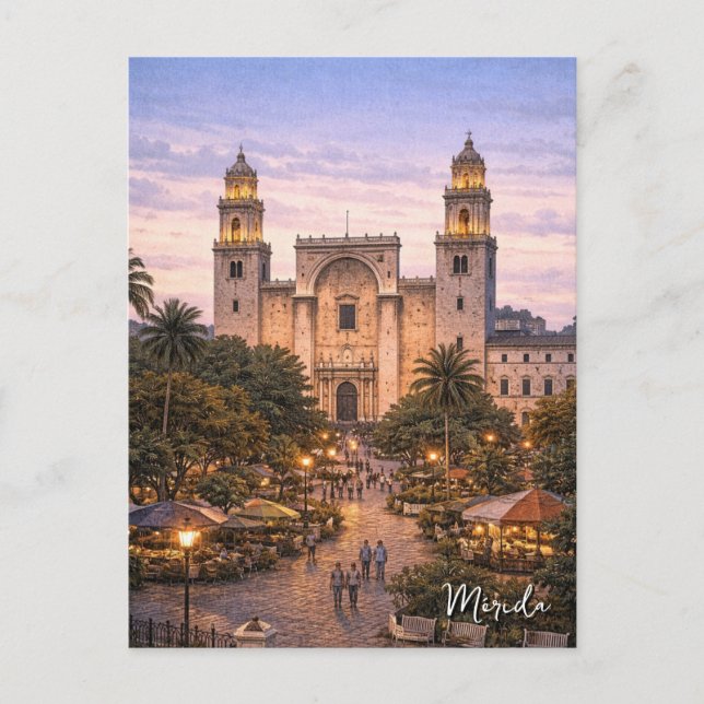 Postal Mérida México Viajes (Anverso)