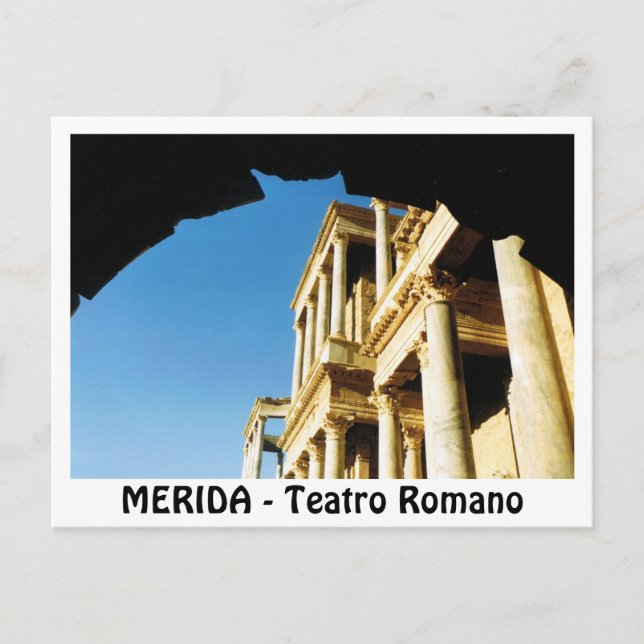 Postal MERIDA - Teatro Romano (Anverso)
