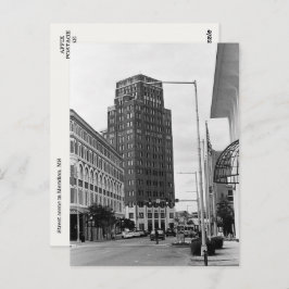 Postal Meridian, MS Downtown Scene Photo Postcard