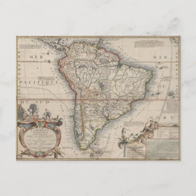 Postal Meridionale de L'Amerique (1689) (Anverso)