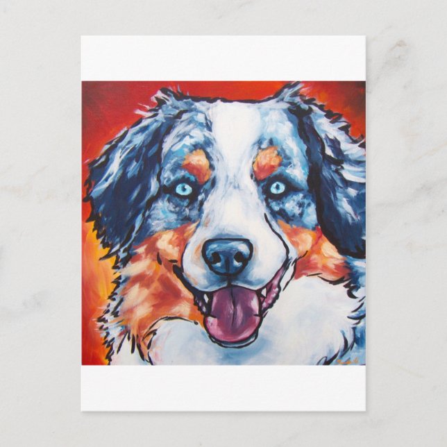 Postal Merle Aussie (Anverso)