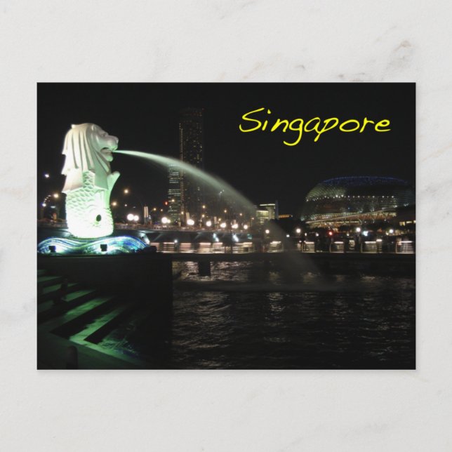 Postal Merlion de Singapur (Anverso)