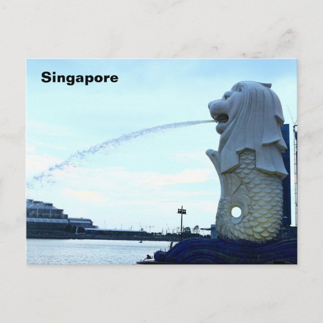 Postal Merlion en Singapur (Anverso)