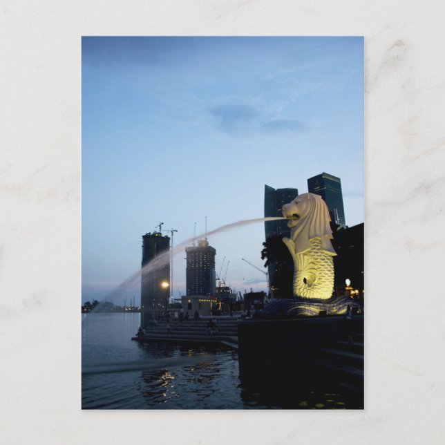 Postal Merlion Postcard (Anverso)