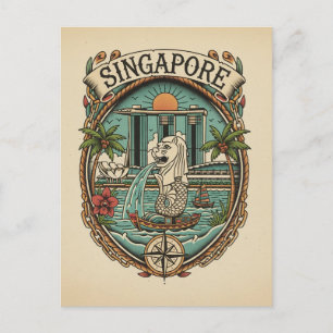 Postal Merlion Singapur