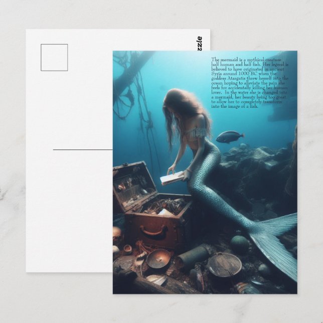 Postal Mermaid  (Anverso / Reverso)