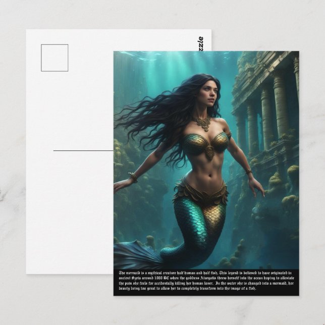 Postal Mermaid (Anverso / Reverso)