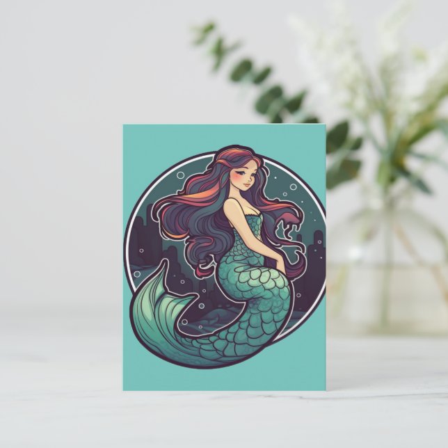 Postal MERMAID #1 Magnet (Anverso de pie)