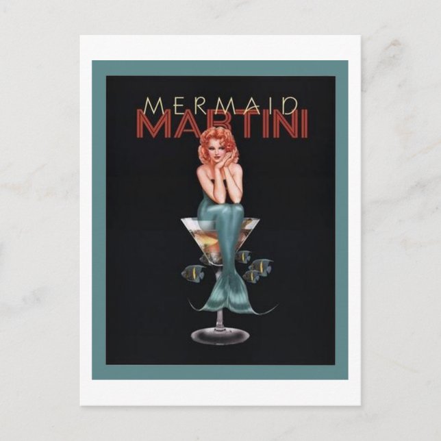 Postal Mermaid Martini (Anverso)