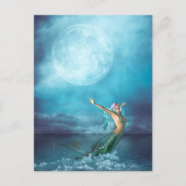 Postal Mermaid Moon